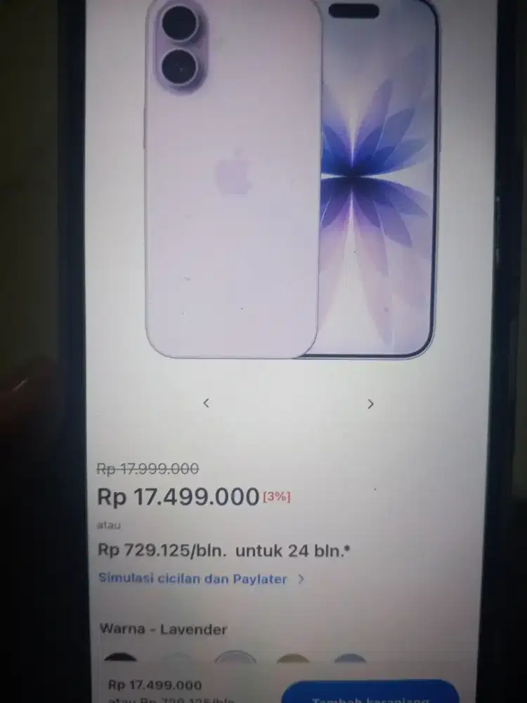 Iphone murah 17 256 Gb