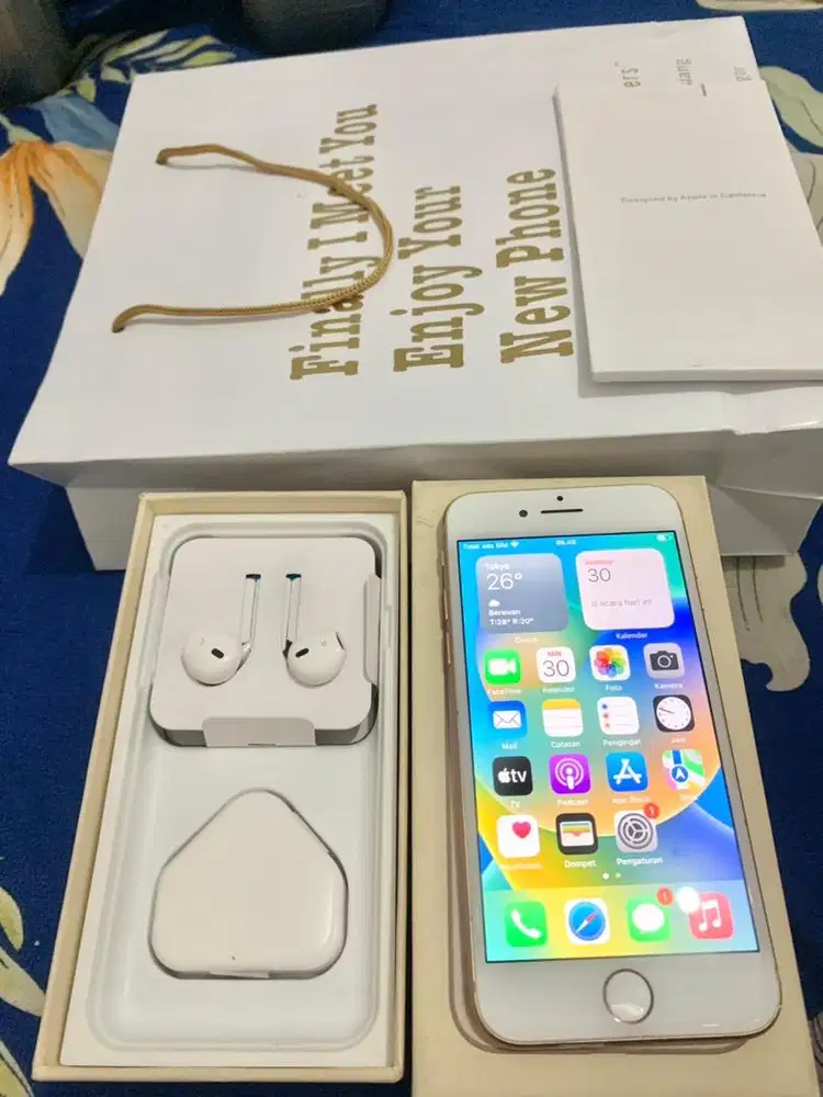 iphone 8 64gb rose gold wifi only fullset mulus nominus
