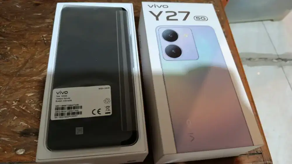 Vivo y27 5g 6 128 lengkap mulus