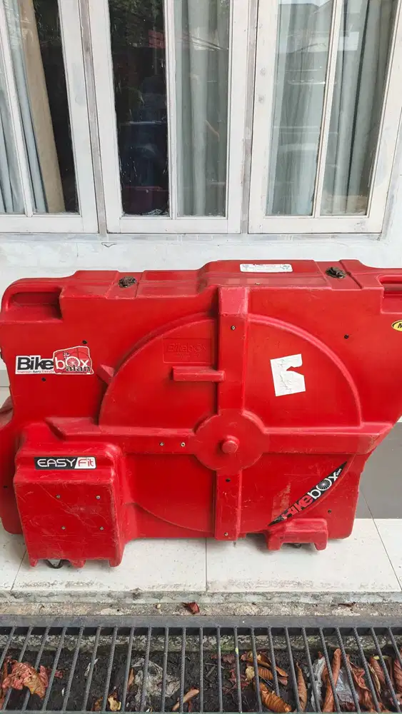 [ORIGINAL] Bikebox Alan Triathlon Aero Easyfit Red - Hardcase Sepeda