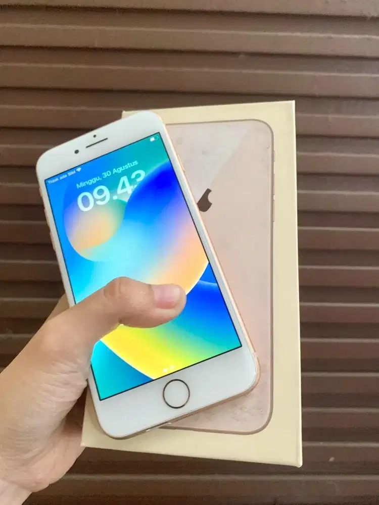 iphone 8 64gb rose gold wifi only fullset mulus nominus
