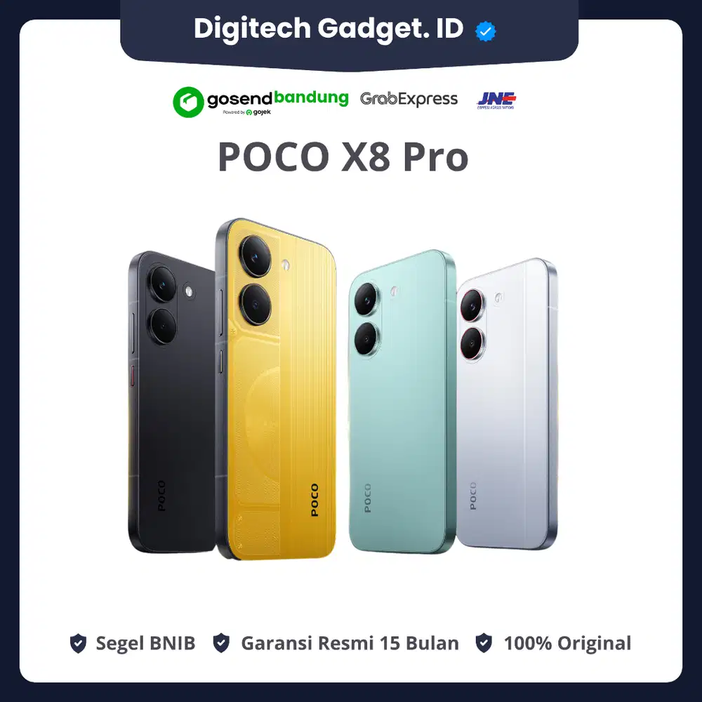 POCO X8 Pro 8GB/256GB 5G HP Gaming, Editing Garansi Resmi Xiaomi 15 Bl
