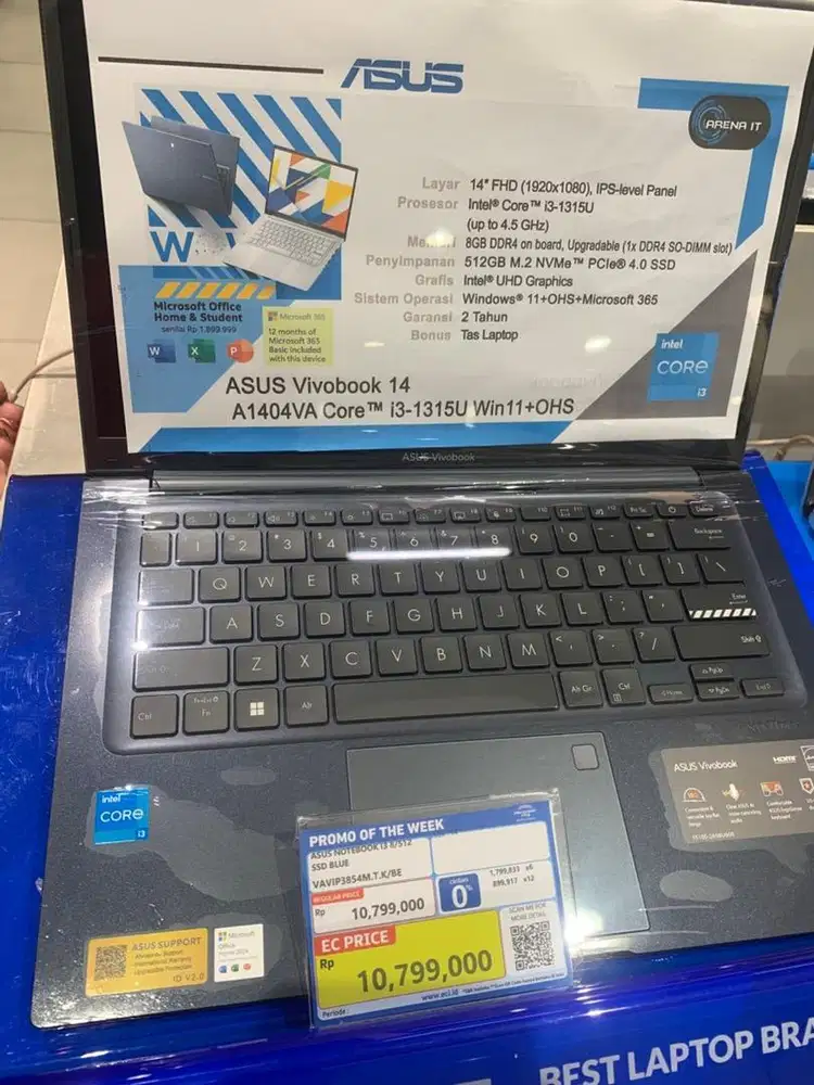 CICILAN ASUS NOTEBOOK 13 SSD BLUE