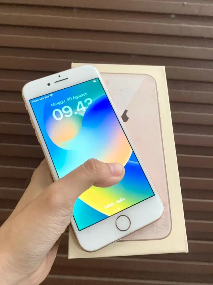 iphone 8 64gb rose gold wifionly bebas riset fullset mulus nominus