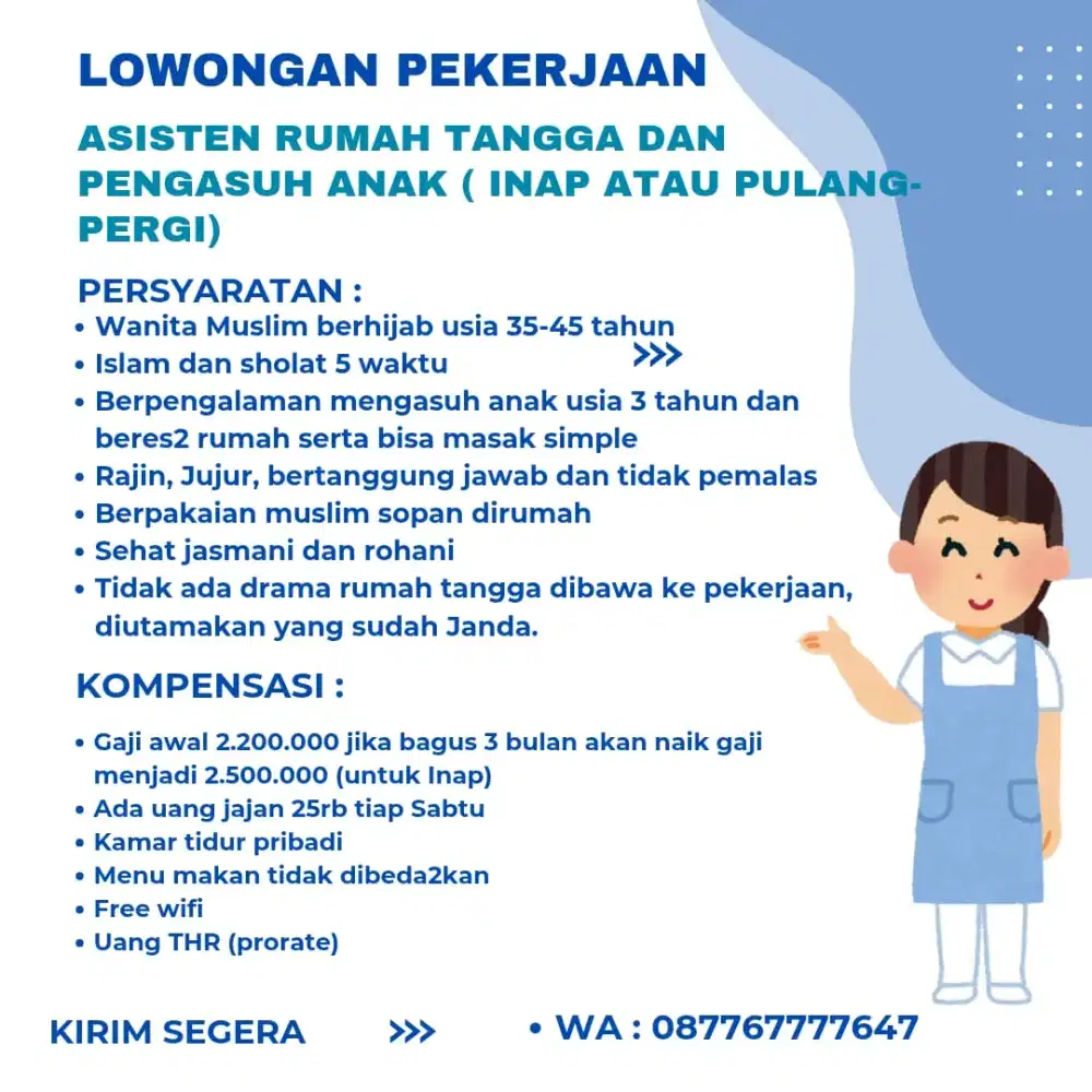 Asisten Rumah tangga dan Pengasuh Anak