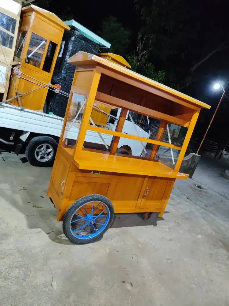 Promo Gerobak Mie Ayam jg Melayani Pesanan Grobak Bakso Bubur Sate dlL