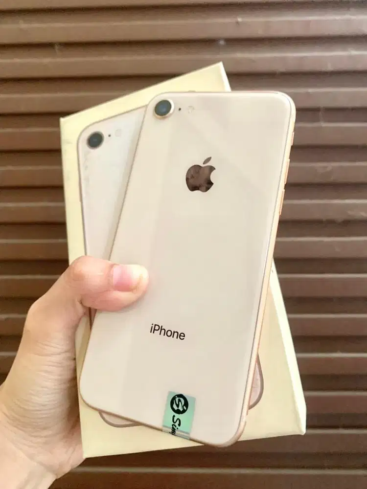 iphone 8 64gb rose gold wifionly bebas riset fullset mulus nominus
