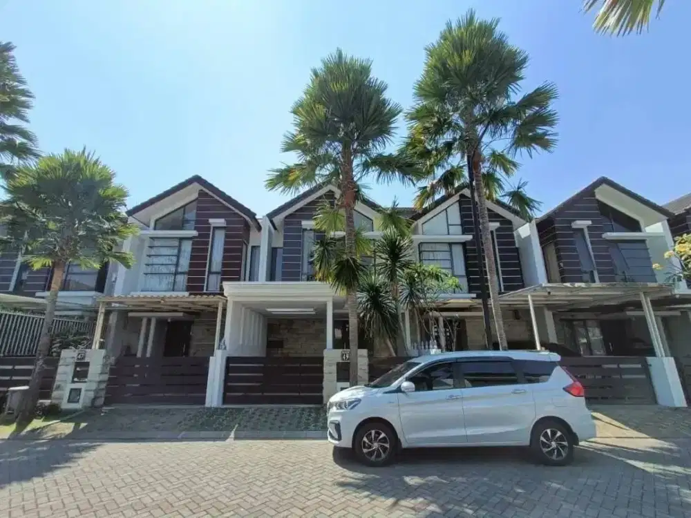 DIJUAL Rumah Modern Minimalis Full Furnish Ada Rooftop Siap Huni Lingkungan One Gate System Dekat Pusat Kota dan Gerbang Tol di Grand Permata Jingga
