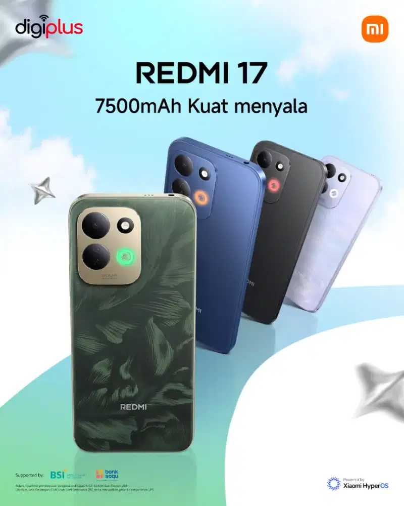 REDMI 17 – Baterai 7500mAh | Gorilla Glass 7i
