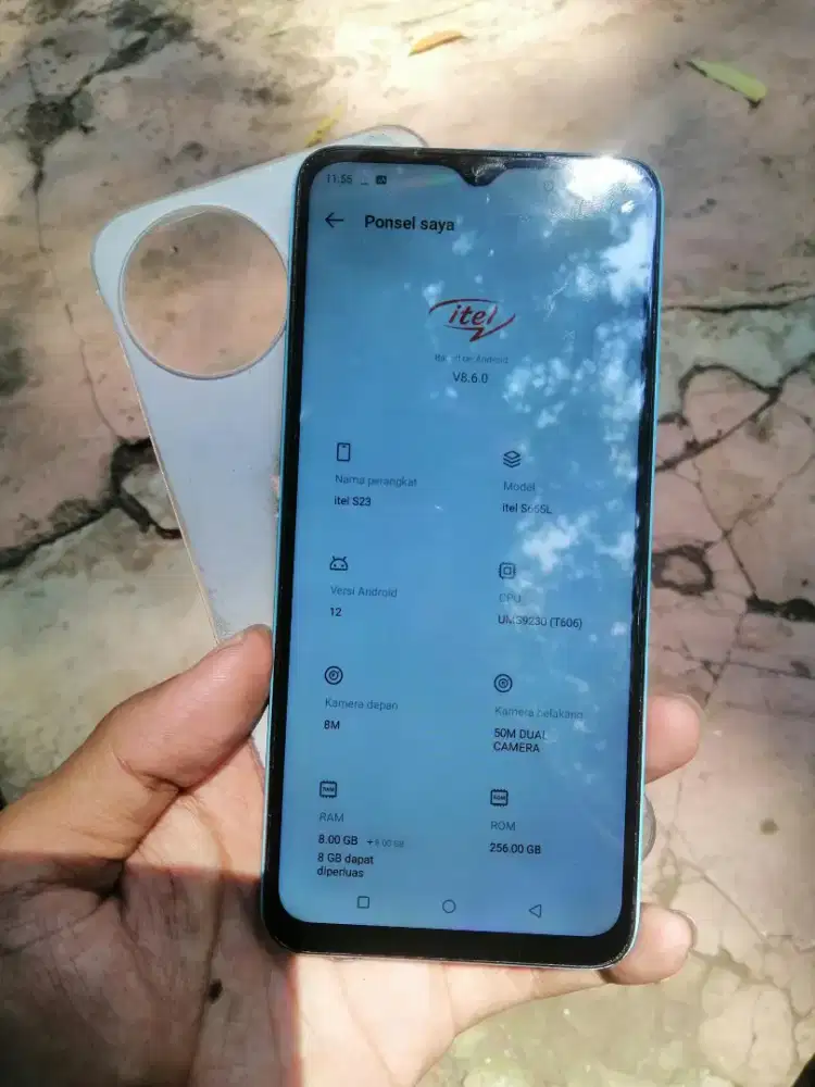 Itel S23 8+8/256 Hp & Charger