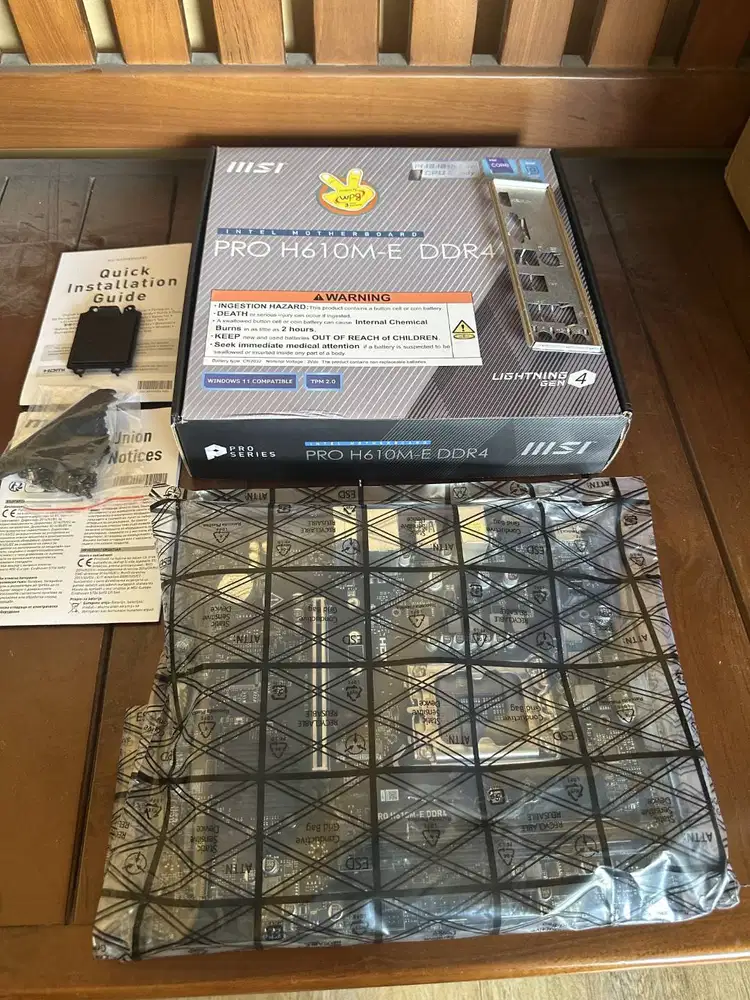 Motherboard MSI PRO H610M-E DDR4 LGA1700 (Garansi Resmi Oktober 2027)