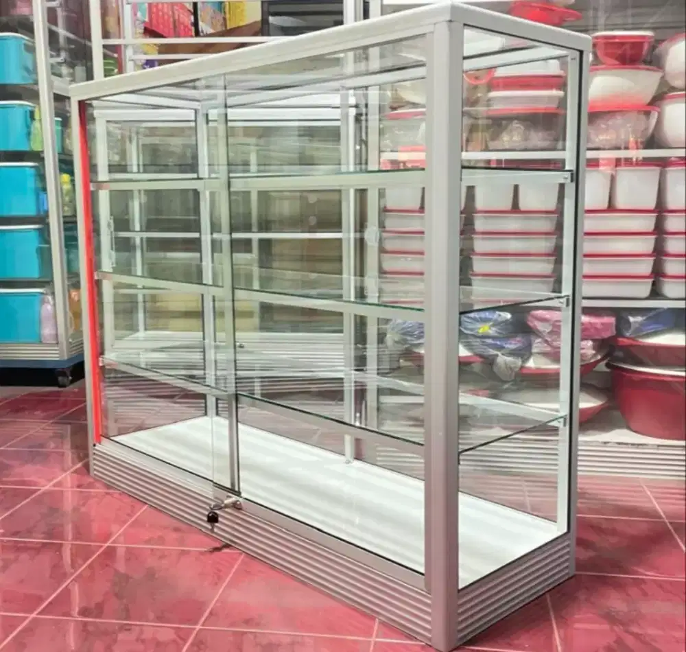 Etalase Panjang 1,2 Meter Ready