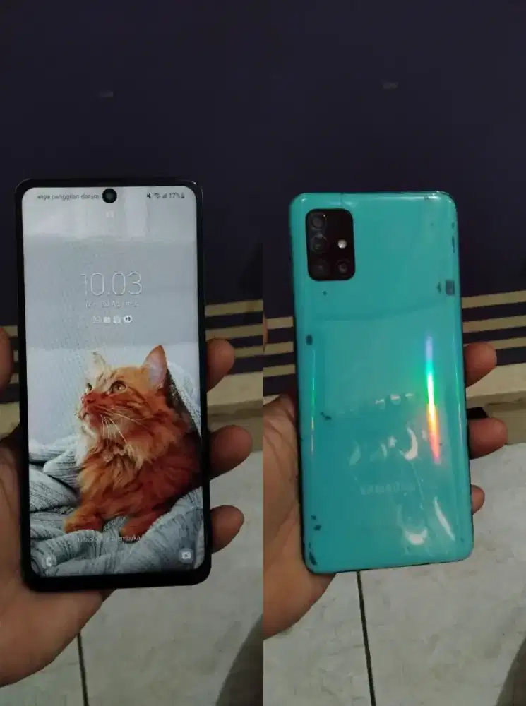 Samsung a51 ram 8+8/128 minus pemakaian sama hp dan cas 
Jual 1,2