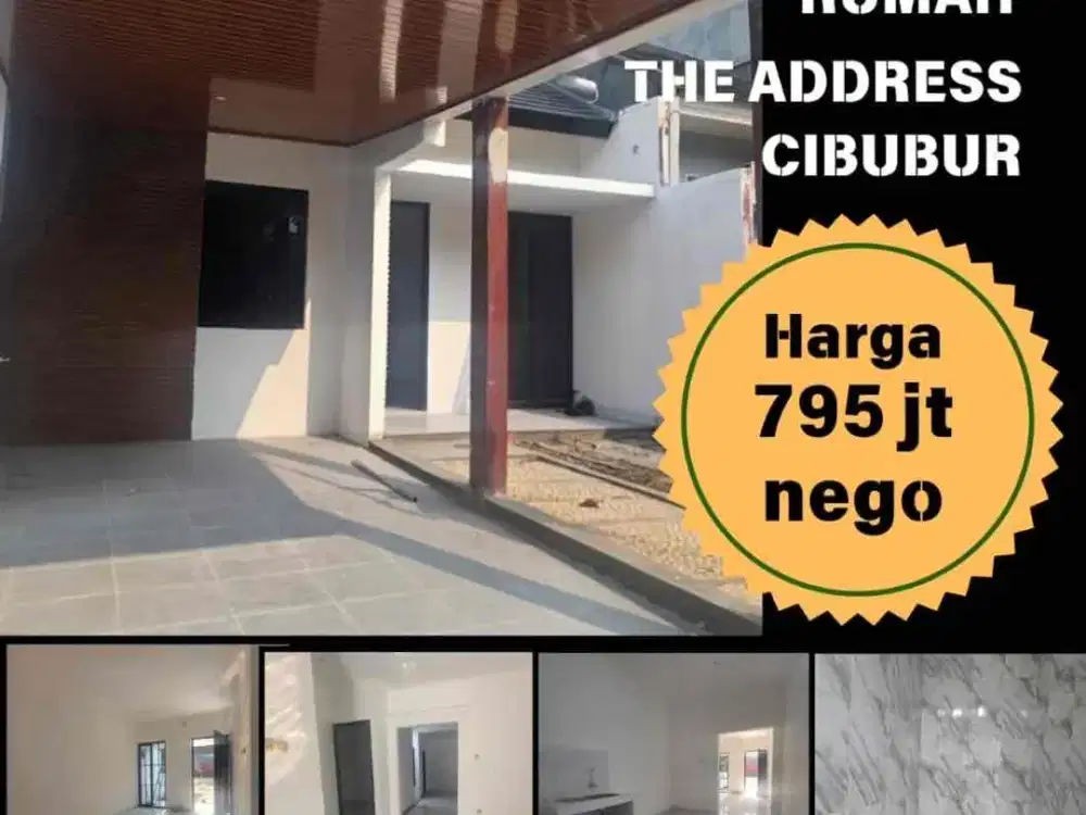 Dijual rumah like new the address cibubur