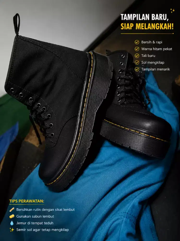 Sepatu boots pria