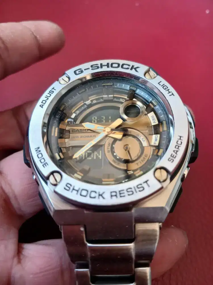 New!! G-Shock type GST210D-1A Steel GOLD jarang ada (Spcl Edtn)