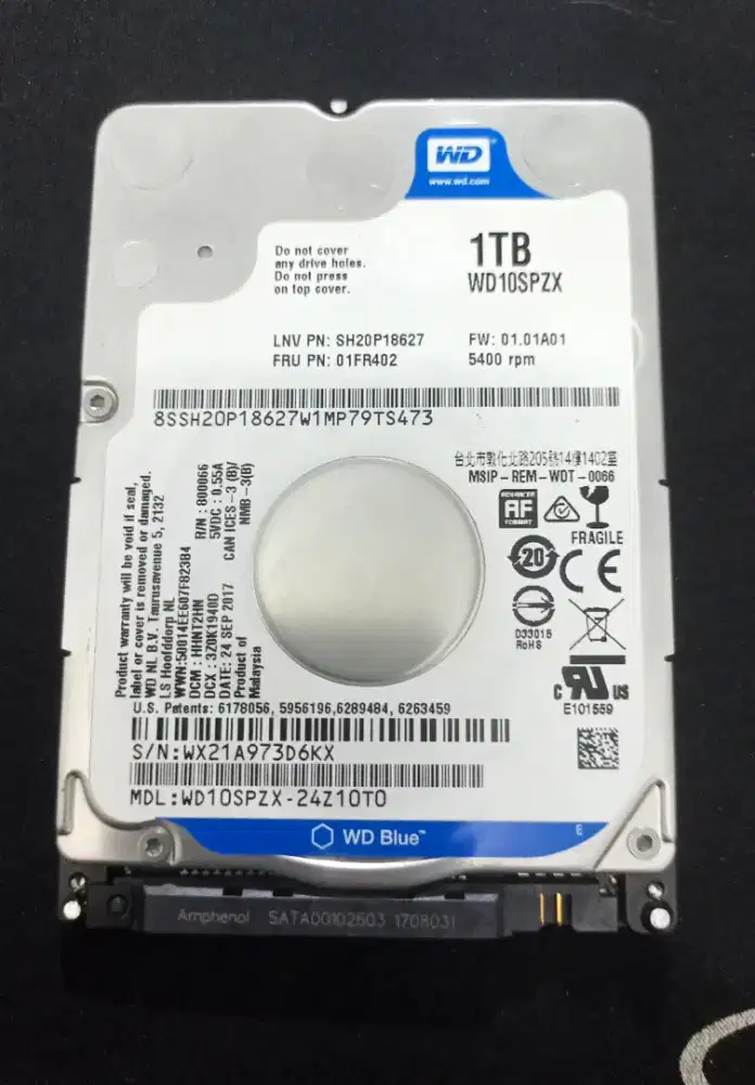 Jual HDD seken sata 1 Tb sentinel 100 %