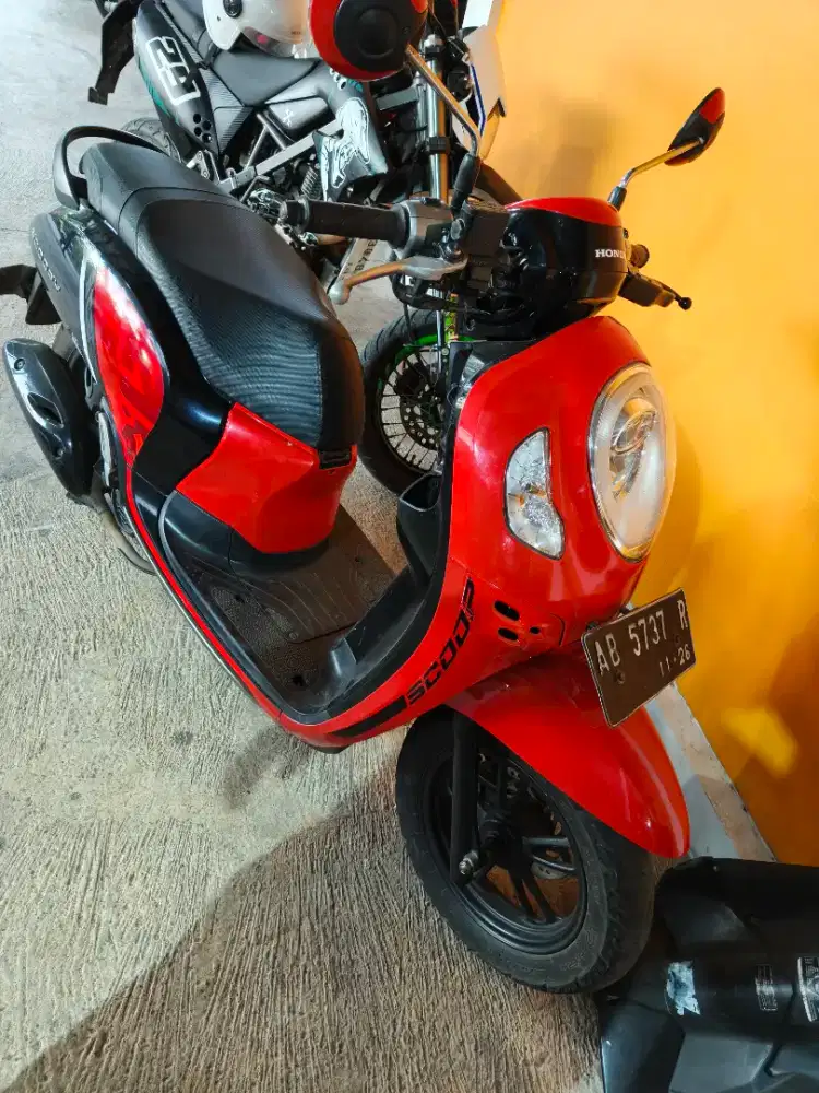 Scoopy THN 2021 plat AB Wonosari, km Spedometer baru 13 rb