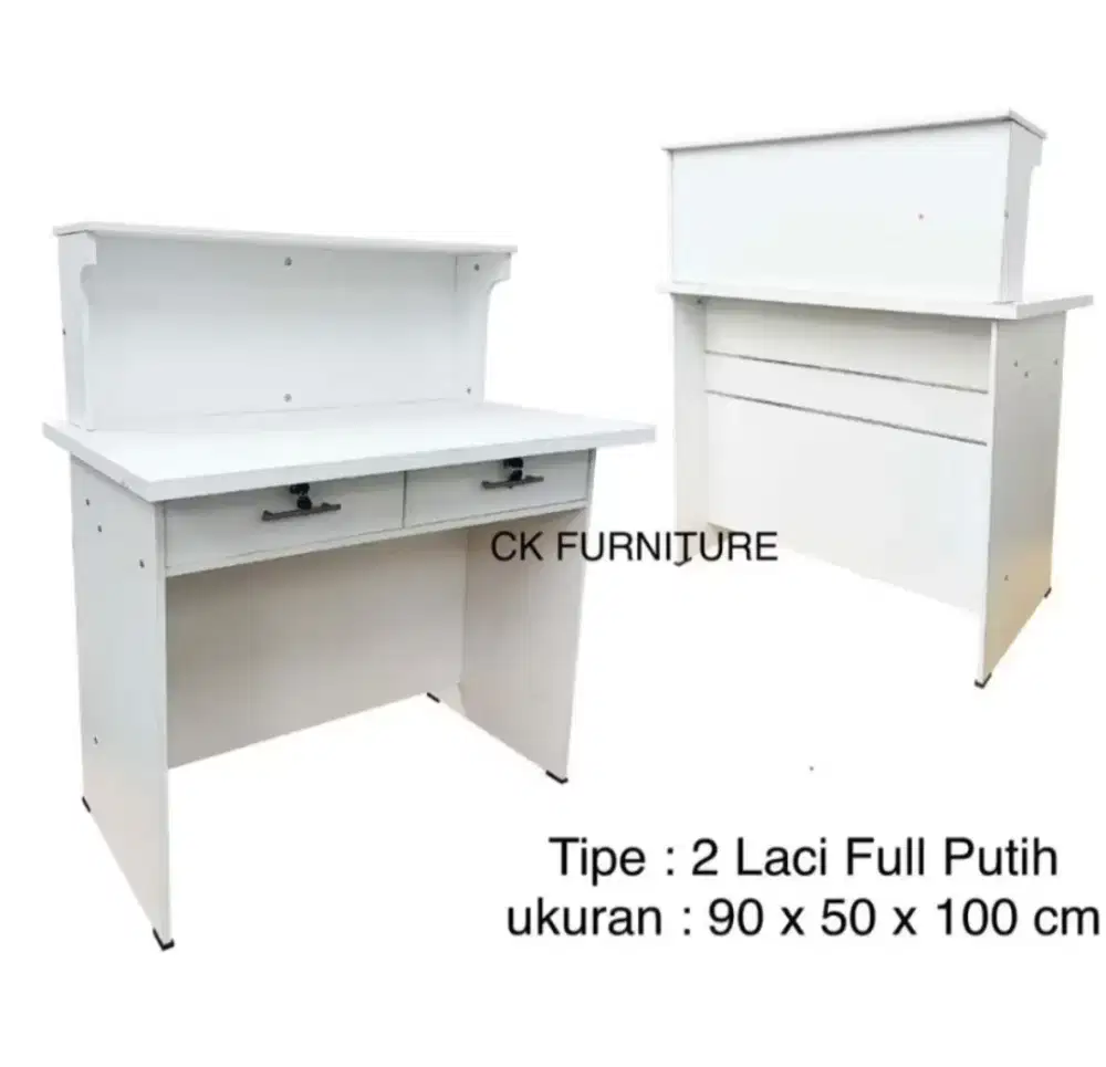 Meja Kasir minimalis putih