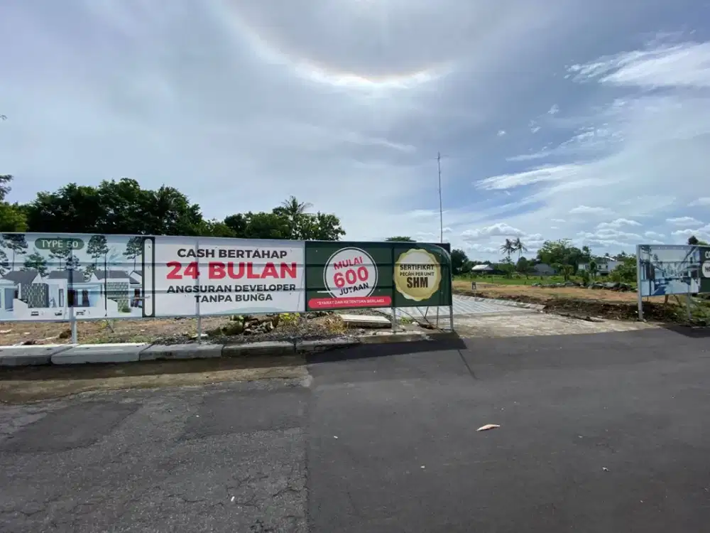 Bisa KPR/Cash Tempo Tanpa Bunga! Rumah Cluster Sleman One Gate + CCTV Area