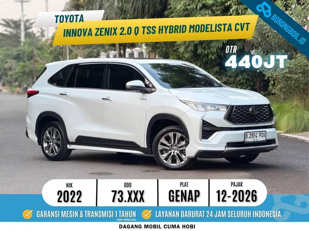 LOW KM TERMURAH KIJANG INNOVA ZENIX Q HYBRID MODELISTA TSS 2022 PUTIH