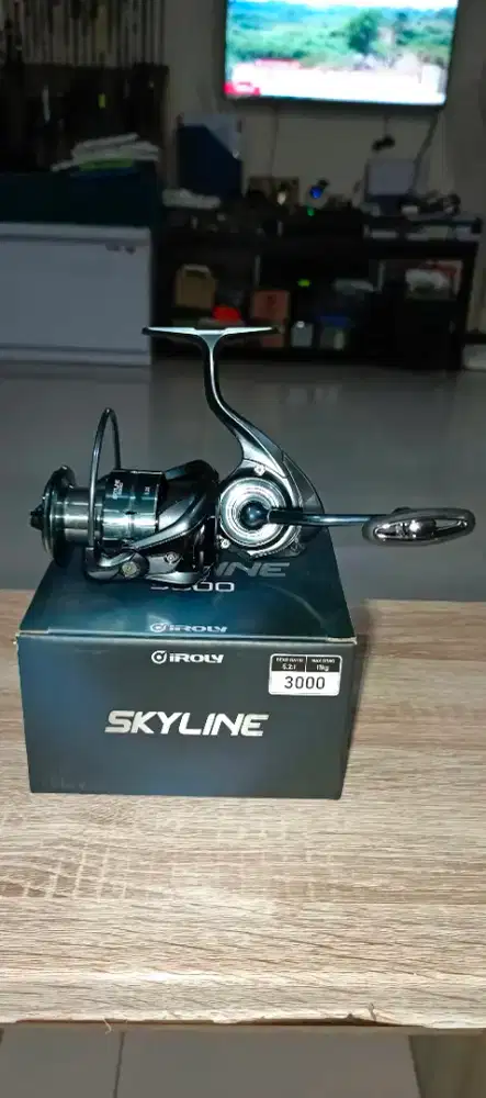 Reel IROLY Skyline 3000 SW PH clicker nyaring metal nan mewah