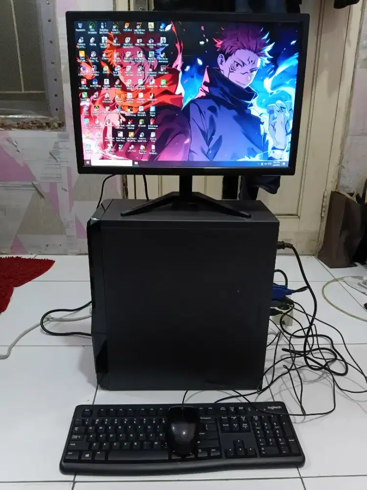 PC GAMING FULSET + LCD + RAM 8 GB + VGA 1 GB + HD 500 GB + GAMES APP