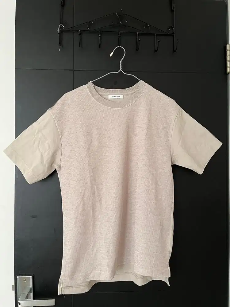 Kaos Global Work Katun Combi Knit Wanita