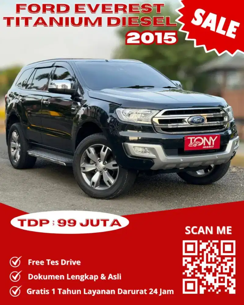 Ford Everest 2.2L AT Titanium 2015 Hitam