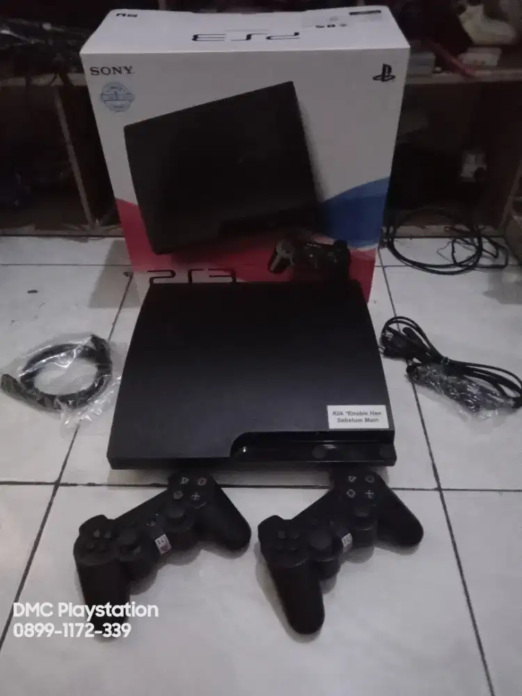 PS3 Slim seri 30xx 4.93 HDD 500GB Full games , Fullset siap pakai.