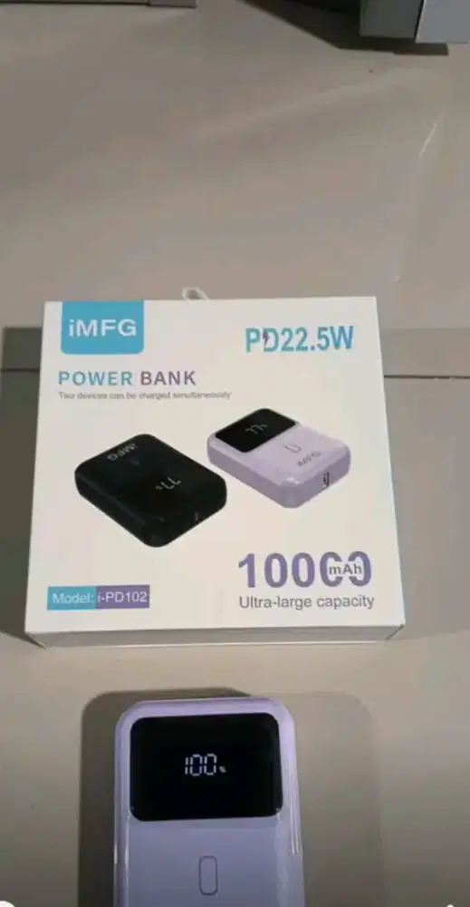 PowerBank 10.000 mAh with PD 22.5W Dual Port USB & Type C