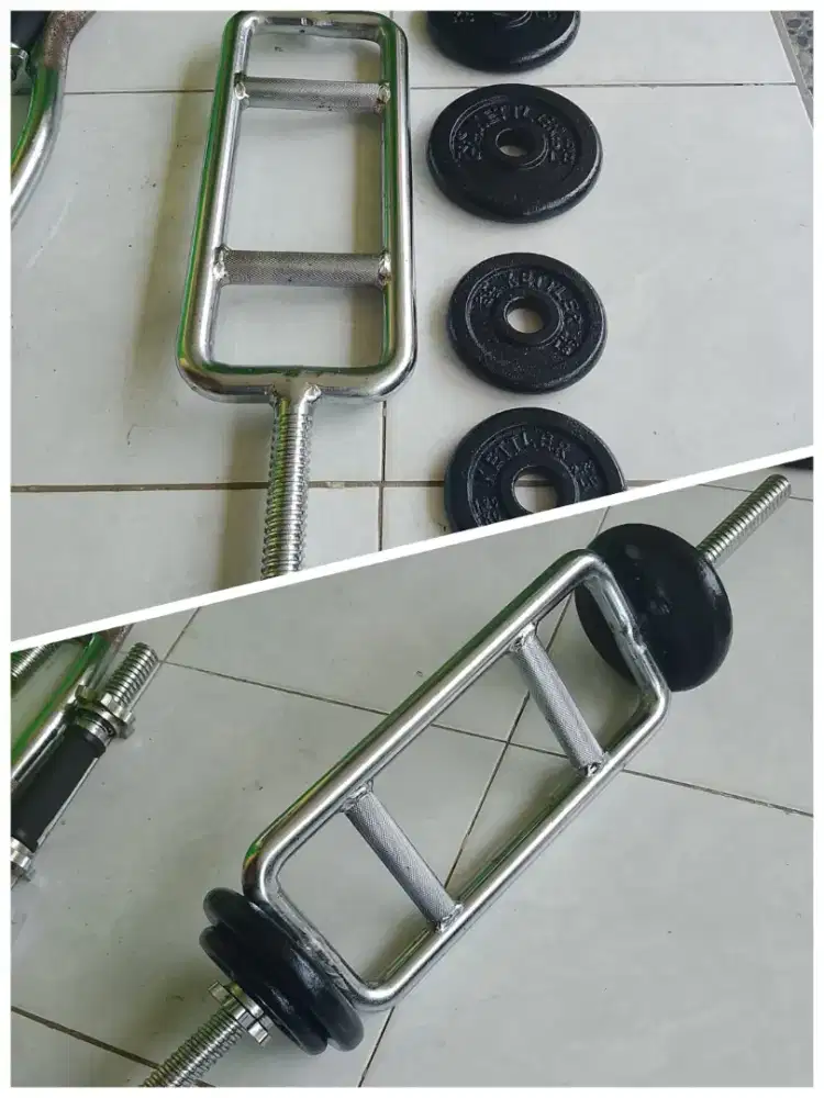 Jual barbel tricep + plate