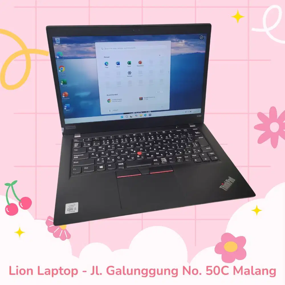 i5 GEN 10 Murah RAM 8GB Lenovo Thinkpad X390 [30|08]