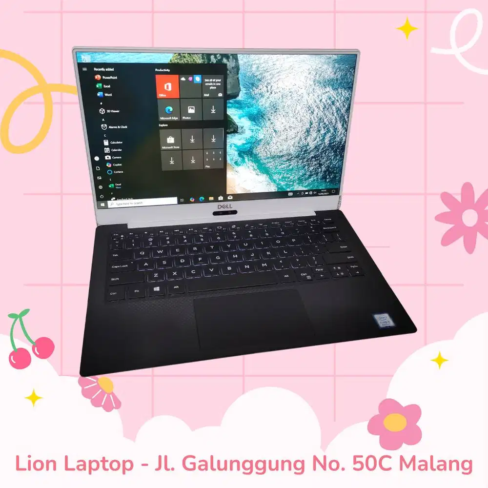 Slim & Ringan Core i5 RAM 8 SSD 256 DELL XPS 13 9370 [30|08]