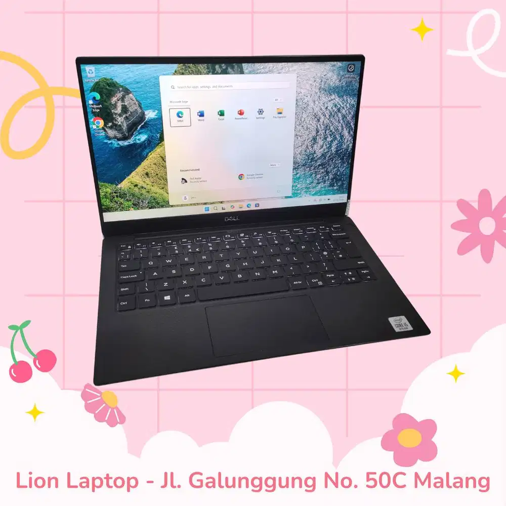 Slim & Ringan Core i5 gen 10 RAM 8 SSD 256 DELL XPS 13 7390 [30|08]