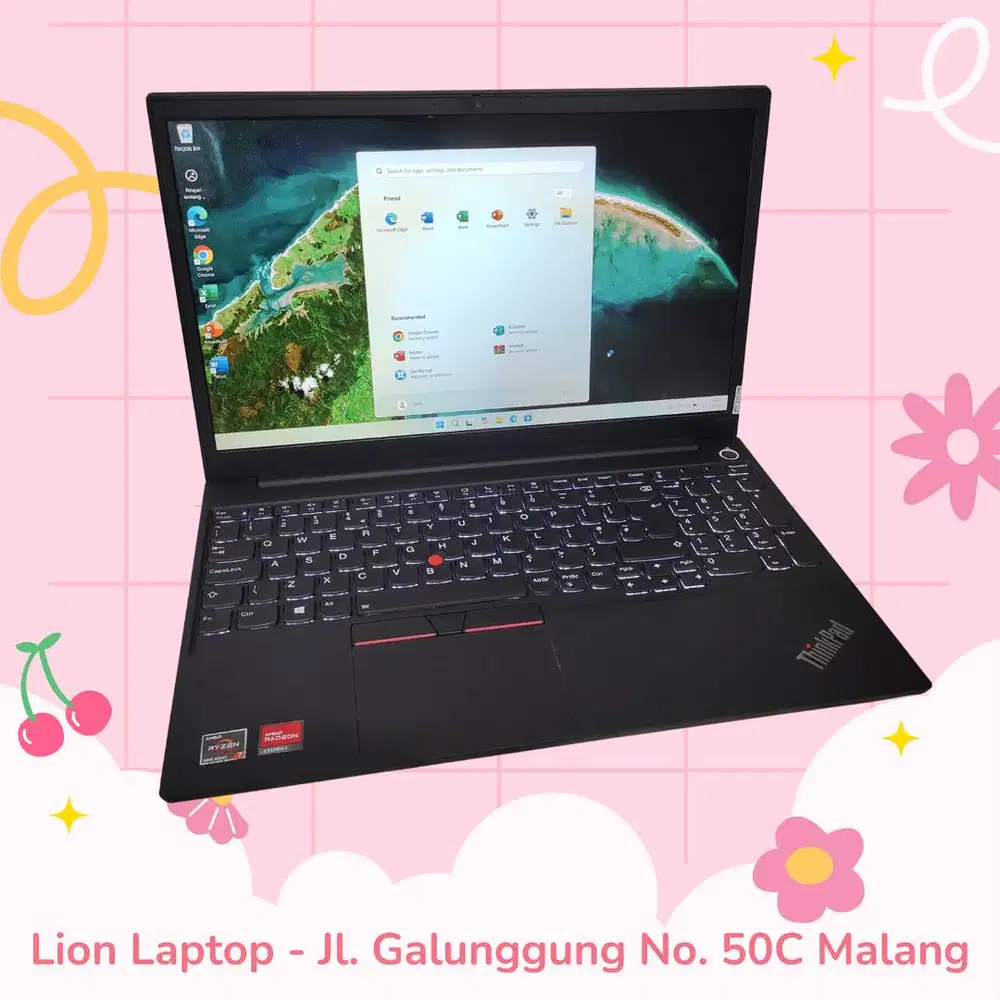 Gaming/Editing AMD Ryzen 5 RAM 8GB Lenovo Thinkpad E15 [30|08]