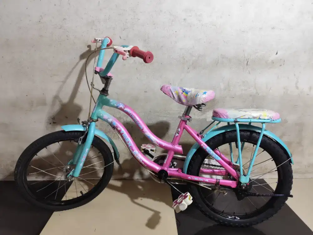 Sepeda mini ukuran 18 siap pakai