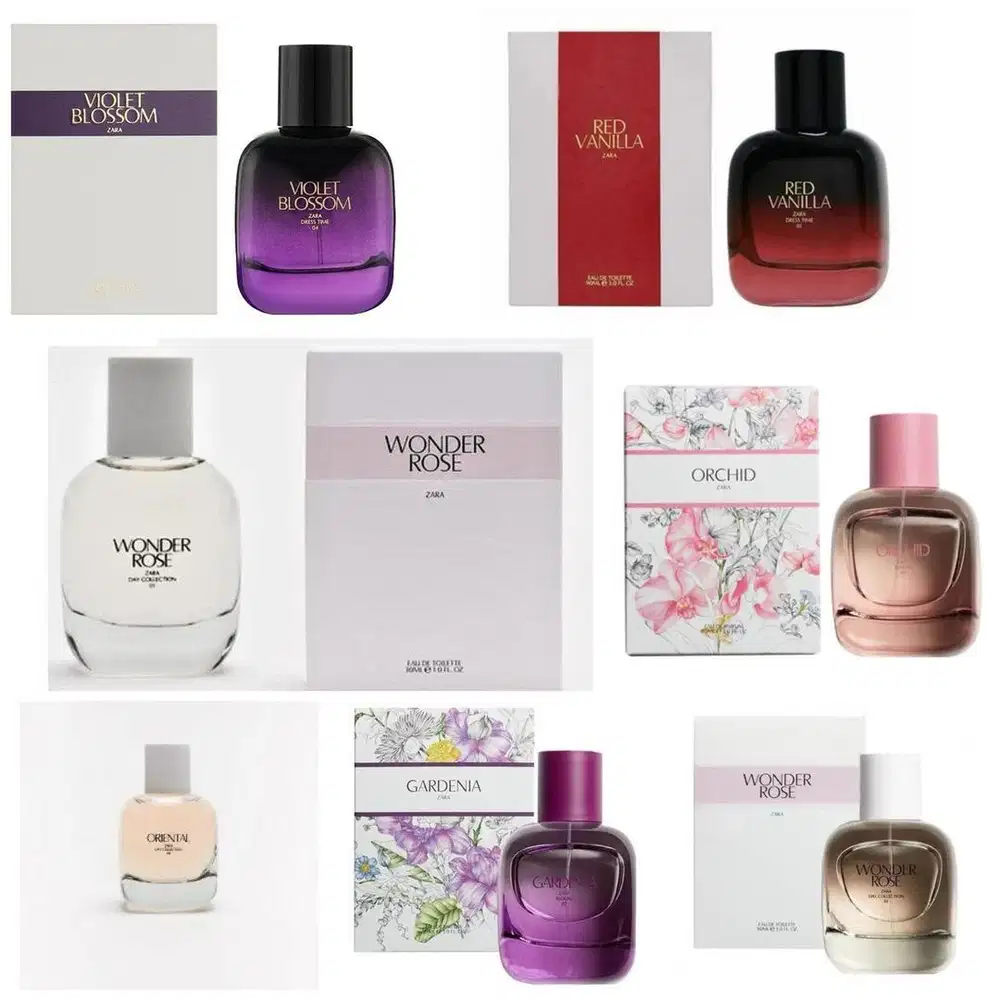 PARFUM ZARA ORIGINAL EUROPE 100%