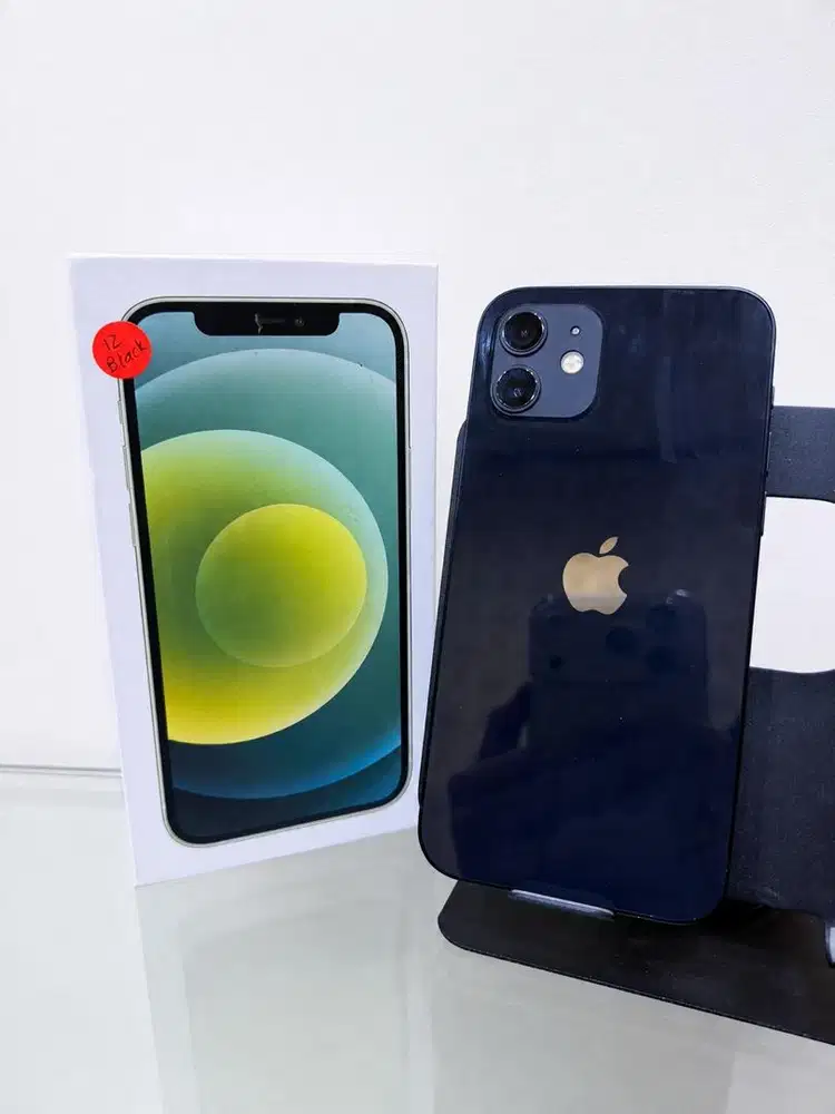 Second Like New iPhone 12 Inter Beacukai 128 Gb