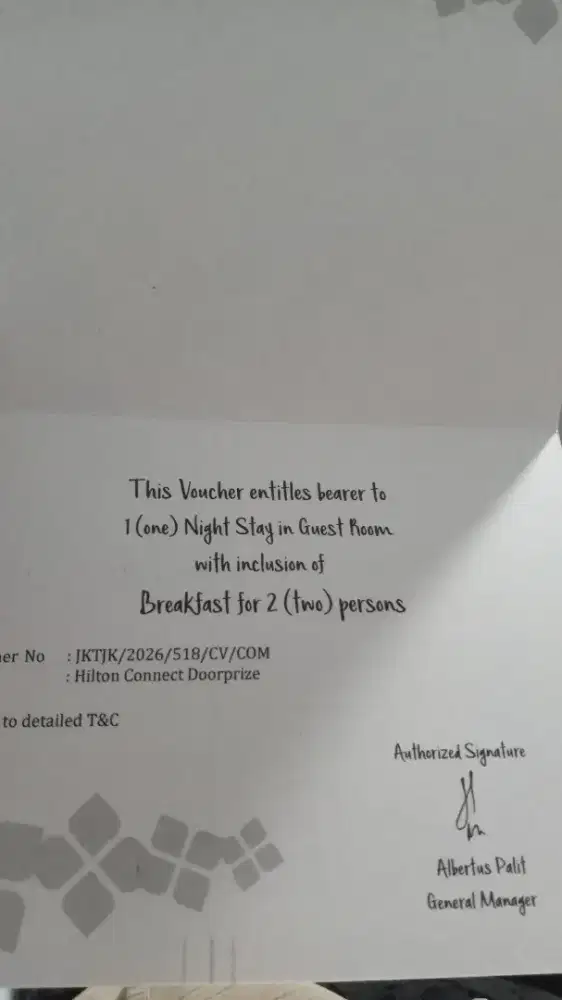 Voucher Hilton Garden Inn taman palem
