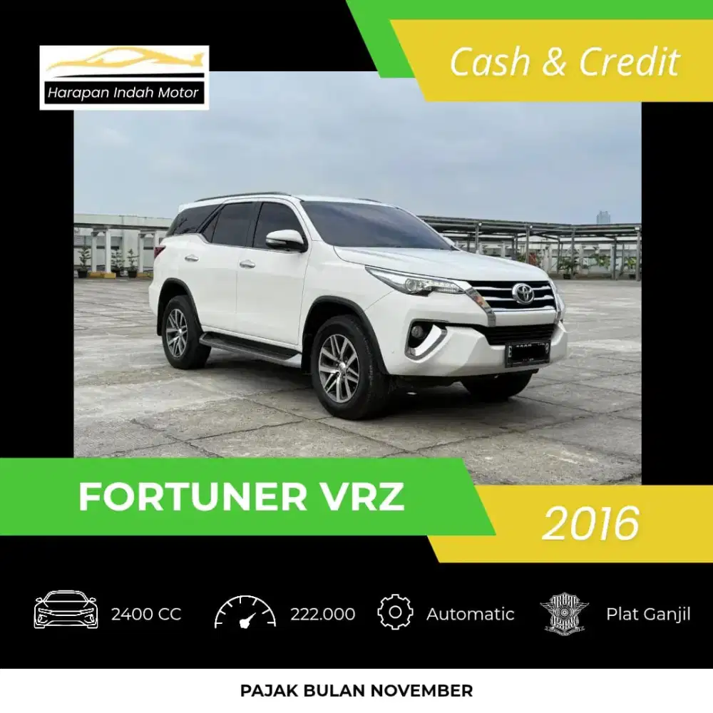 Toyota Fortuner 2.4 VRZ 2016 Tangan Pertama
