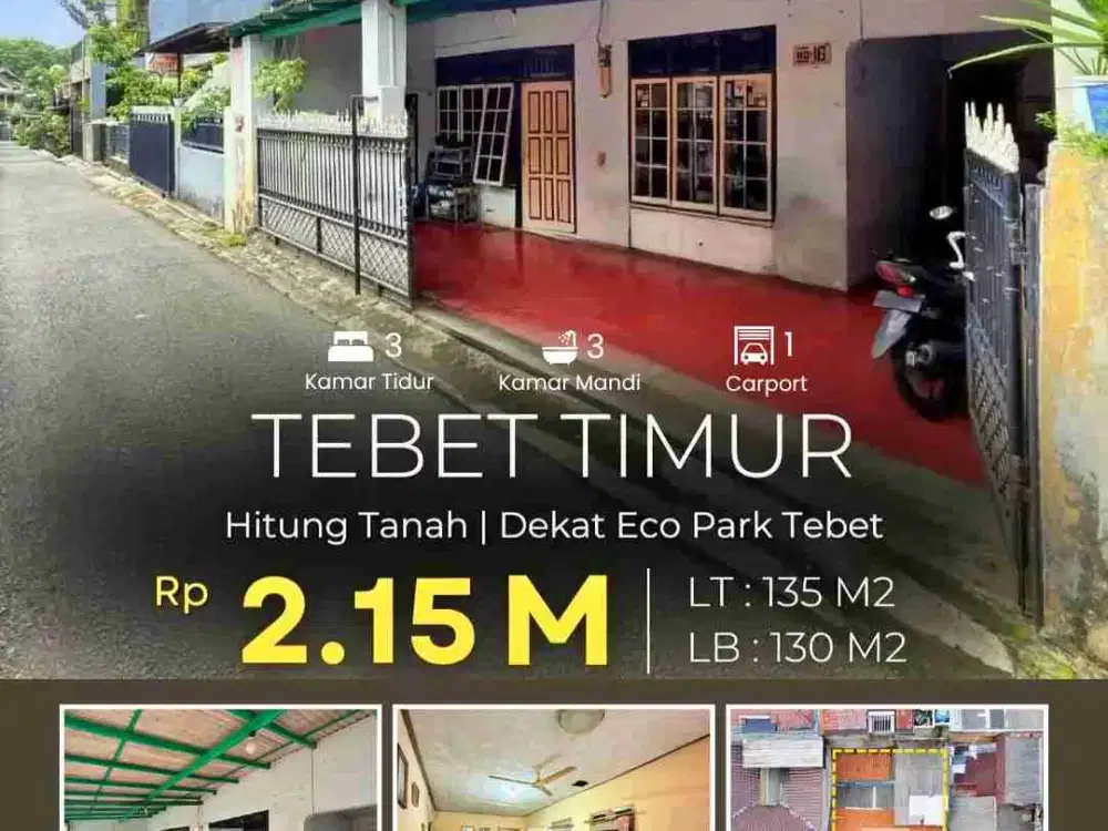 Rumah Siap Bangun dekat Stasiun Cawang