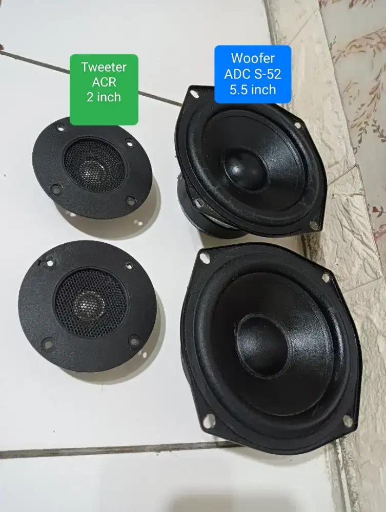 speaker ADC 5.5 inch & tweeter ACR 2 inch