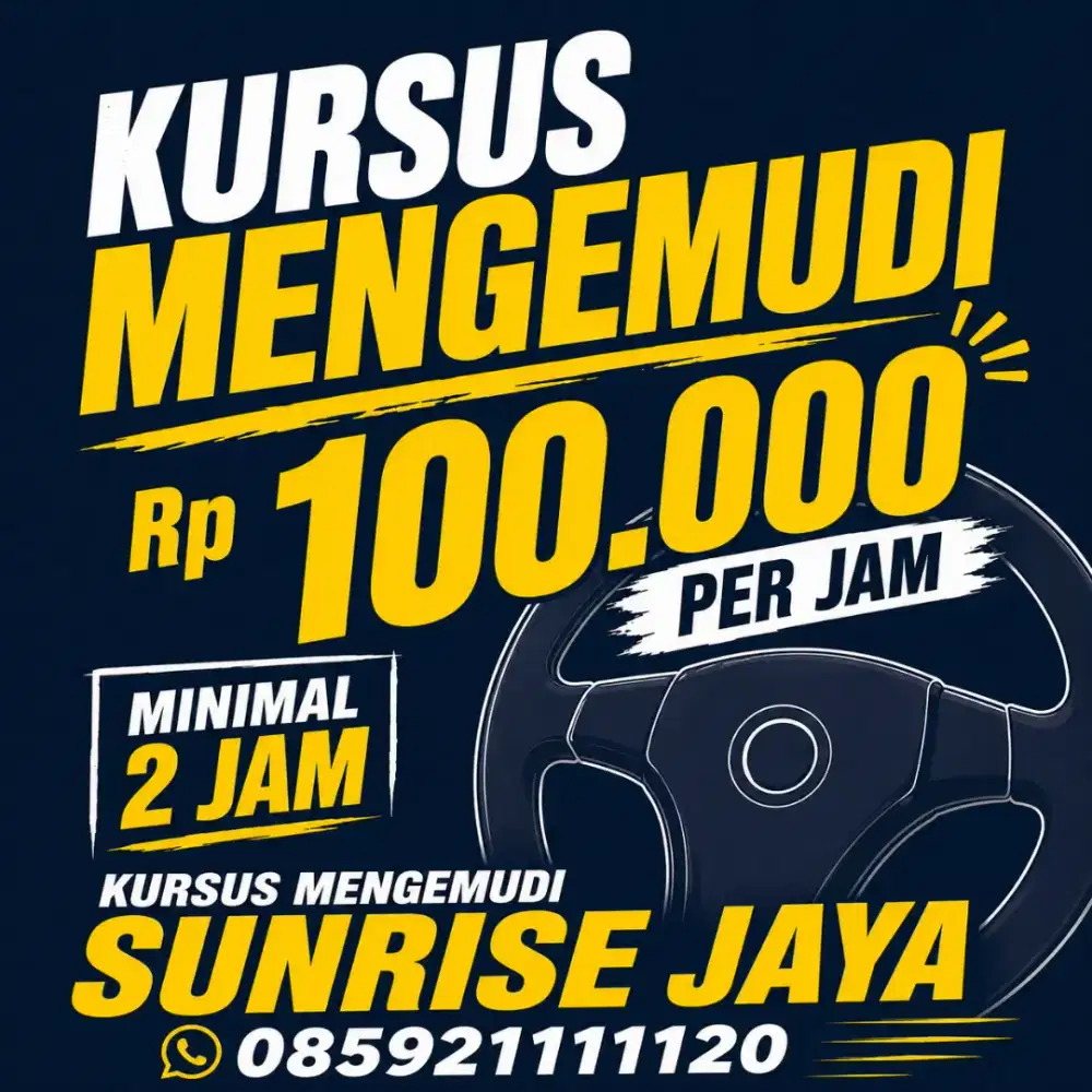 Dibutuhkan siswa kursus mengemudi