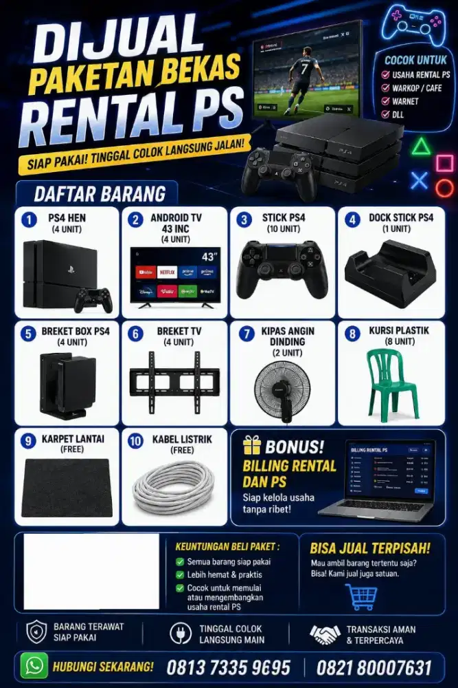 Paket Rental PS 4