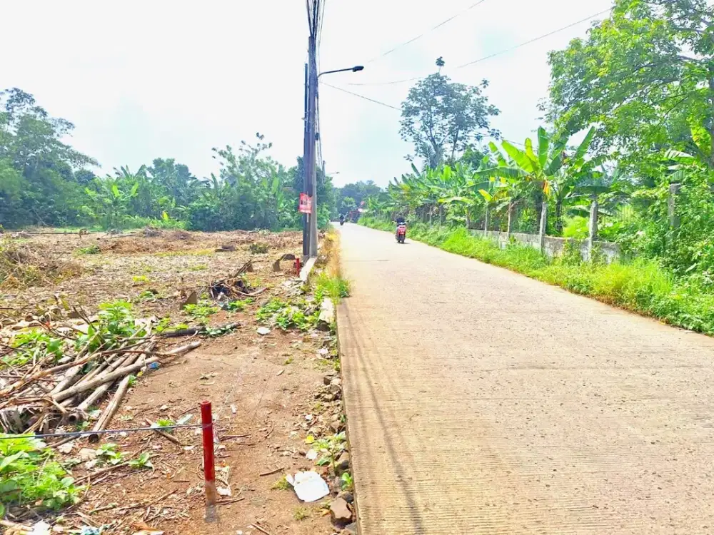 Tanah Dekat Stasiun Jatake, Pinggir Jalan Luas 100-an