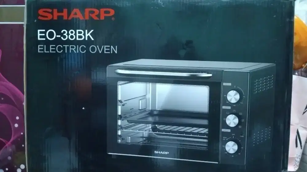 (Baru Gress)oven listrik SHARP 38 Liter EO-38-BK