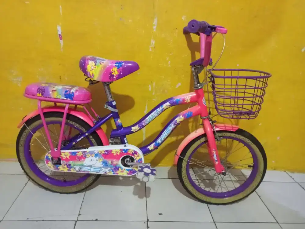 SEPEDA ANAK CEWEK UKURAN 16 KOKOH SIAP PAKAI