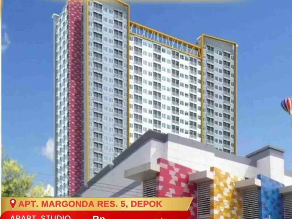 Disewakan Bulanan Apartemen Margonda Residence 5 Depok Type Studio Dekat Kampus UI