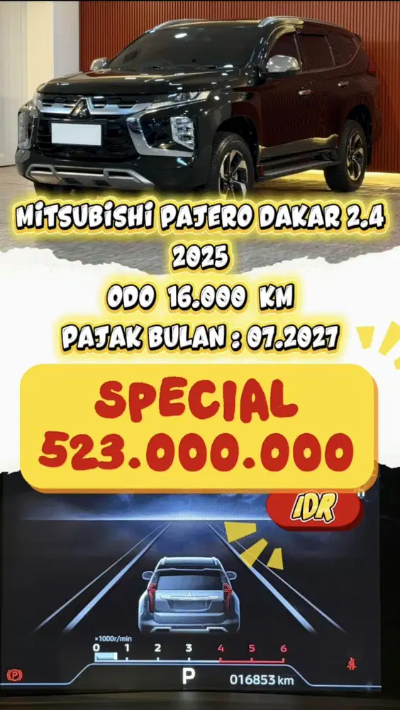 [ ODO 16.000 KM ] MITSUBISHI PAJERO SPORT 2.4 DAKAR AT 2025 FACELIFT